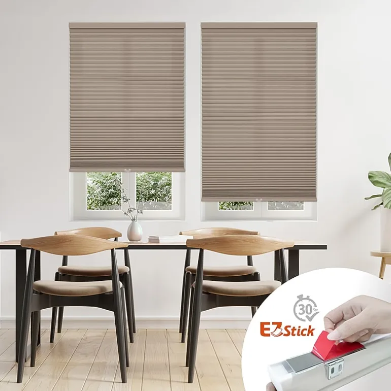 Eco Estates Ez Stick No Tool 1.5" Cut-To-Width Cordless Light-Filtering Cellular Shade