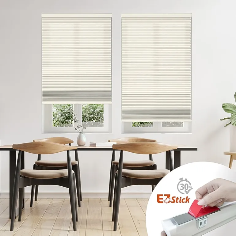 Eco Estates Ez Stick No Tool 1.5" Cut-To-Width Cordless Light-Filtering Cellular Shade