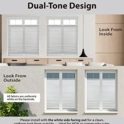 Eco Estates Honeycomb Custom Cordless Top Down Bottom Up Light-Filtering Cellular Shade