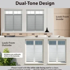 Eco Estates Honeycomb Custom Cordless Top Down Bottom Up Light-Filtering Cellular Shade