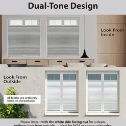 Eco Estates Honeycomb Custom Cordless Top Down Bottom Up Blackout Cellular Shade