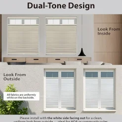 Eco Estates Honeycomb Custom Cordless Top Down Bottom Up Blackout Cellular Shade