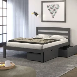Econo Modern Full Bed with Dual Underbed Drawers