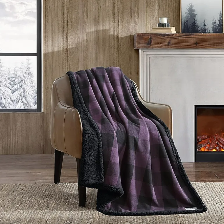 Eddie Bauer Cabin Plaid Cotton Flannel Lightweight Throw