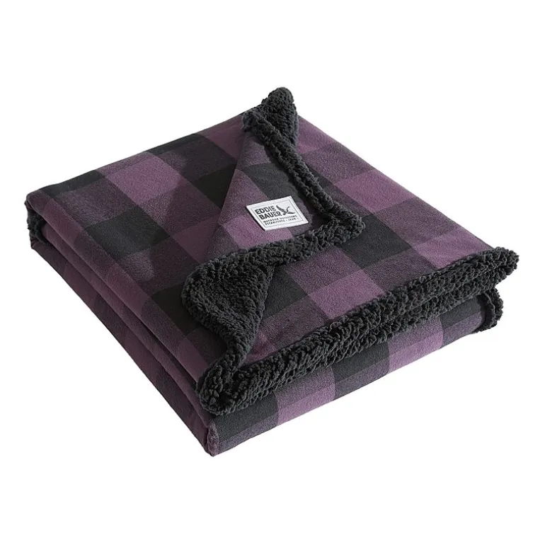 Eddie Bauer Cabin Plaid Cotton Flannel Lightweight Throw