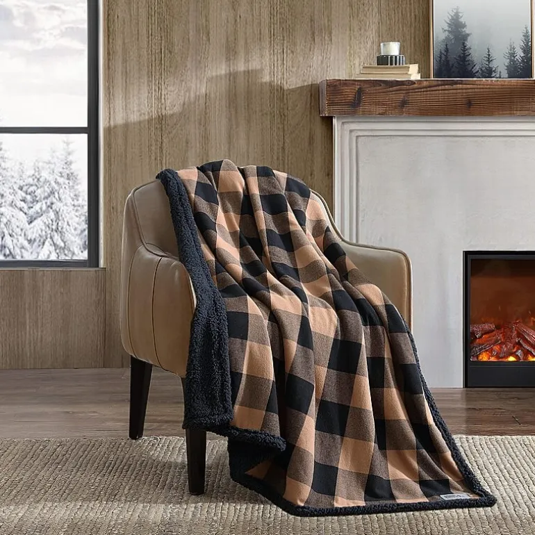 Eddie Bauer Cabin Plaid Cotton Flannel Lightweight Throw