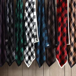 Eddie Bauer Cabin Plaid Cotton Flannel Lightweight Throw