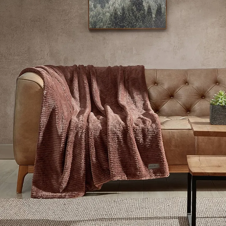 Eddie Bauer Corduroy Washable Lightweight Throw
