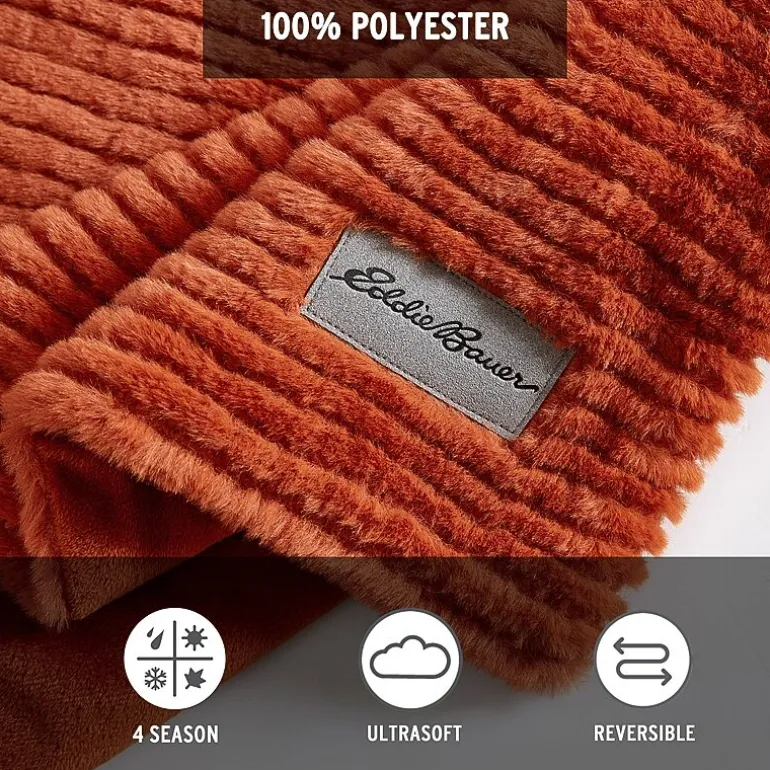 Eddie Bauer Corduroy Washable Lightweight Throw