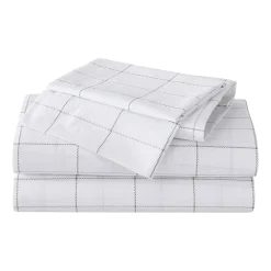 Eddie Bauer 100% Cotton Percale Deep Pocket Sheet Set