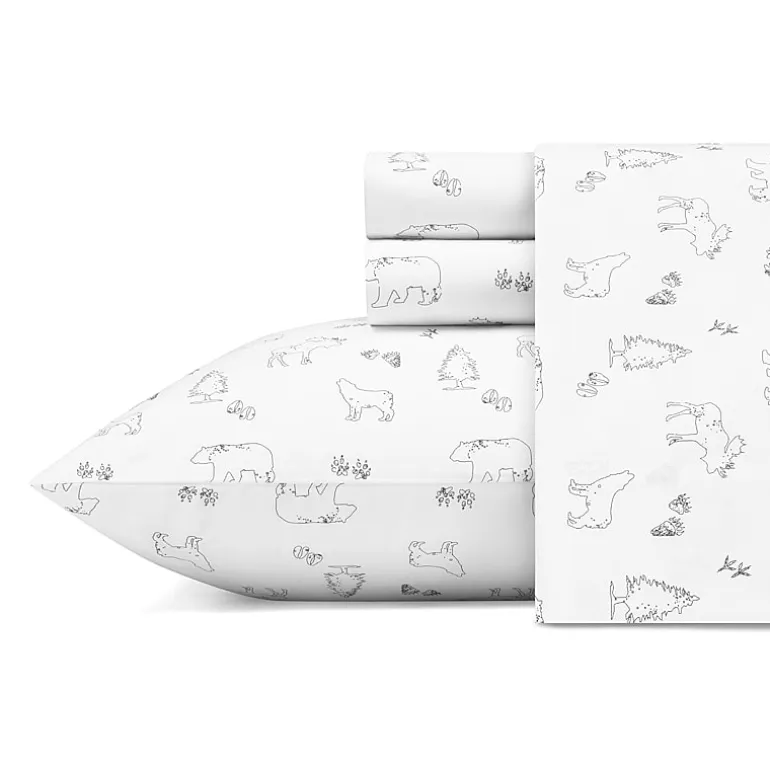 Eddie Bauer 100% Cotton Percale Deep Pocket Sheet Set