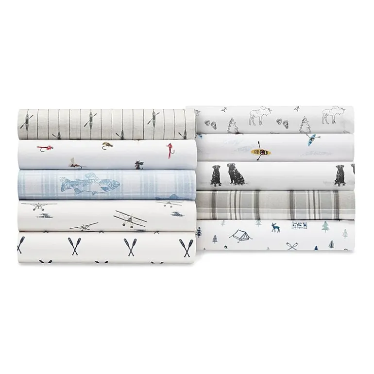 Eddie Bauer 100% Cotton Percale Deep Pocket Sheet Set