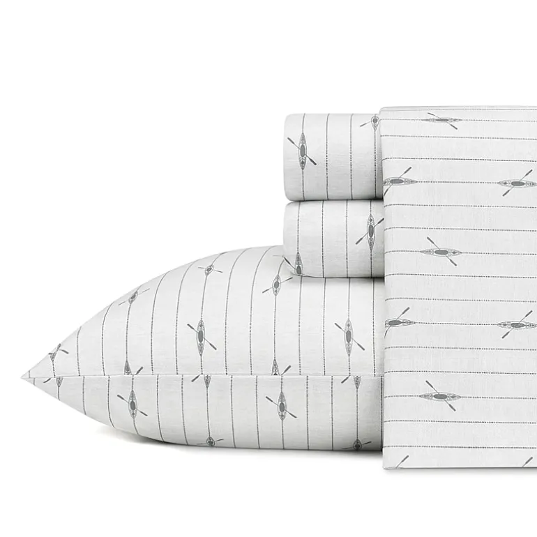 Eddie Bauer 100% Cotton Percale Deep Pocket Sheet Set