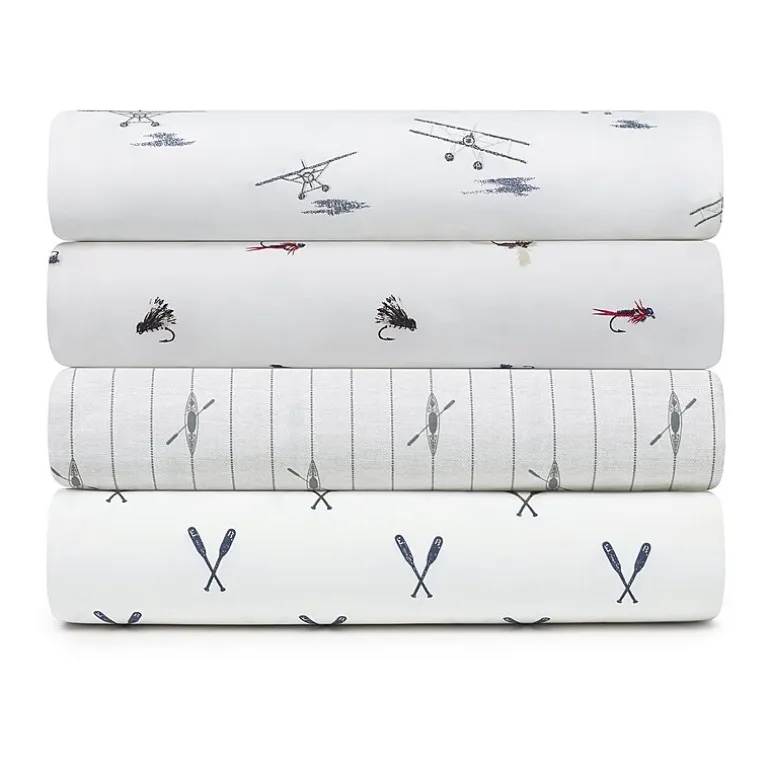 Eddie Bauer 100% Cotton Percale Deep Pocket Sheet Set