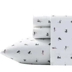 Eddie Bauer 100% Cotton Percale Deep Pocket Sheet Set