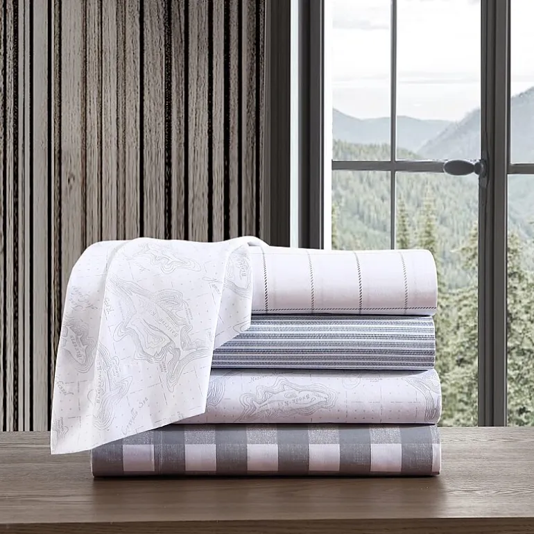 Eddie Bauer 100% Cotton Percale Deep Pocket Sheet Set