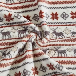 Eddie Bauer Deer Snowflake Washable Throw