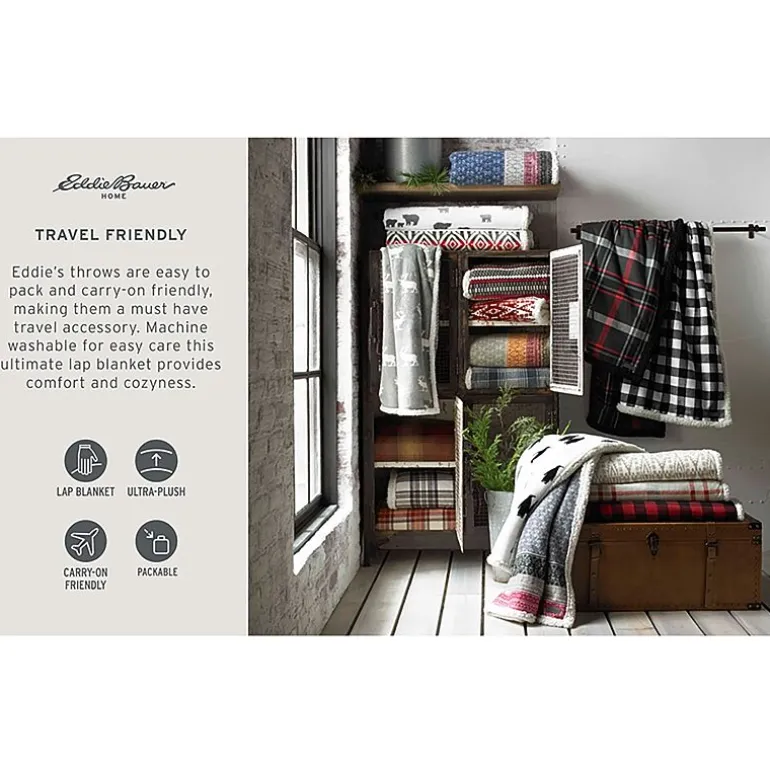 Eddie Bauer Edgewood Washable Lightweight Throw