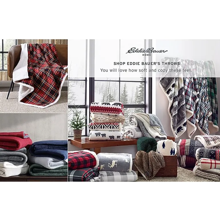 Eddie Bauer Edgewood Washable Lightweight Throw