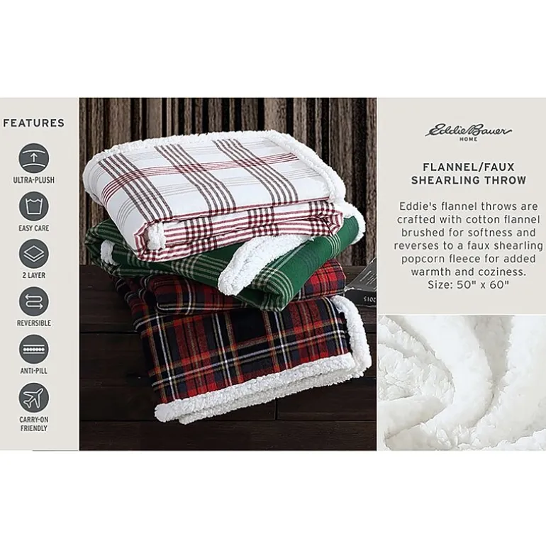 Eddie Bauer Edgewood Washable Lightweight Throw