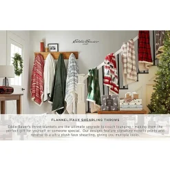 Eddie Bauer Mountain Pine Tartan Washable Lightweight Throw