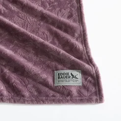 Eddie Bauer Woodblock Floral Washable Throw