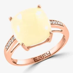Effy Final Call Womens Genuine Gemstone 14K White/Yellow/Rose Gold Cushion Cocktail Ring