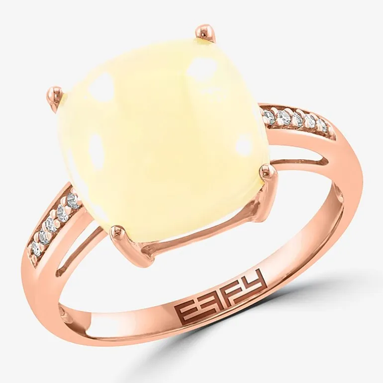 Effy Final Call Womens Genuine Gemstone 14K White/Yellow/Rose Gold Cushion Cocktail Ring