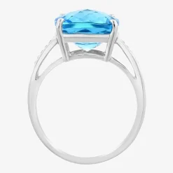 Effy Final Call Womens Genuine Gemstone 14K White/Yellow/Rose Gold Cushion Cocktail Ring