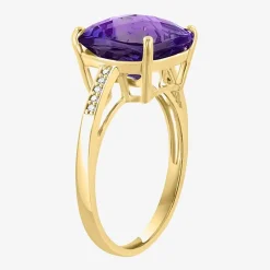 Effy Final Call Womens Genuine Gemstone 14K White/Yellow/Rose Gold Cushion Cocktail Ring
