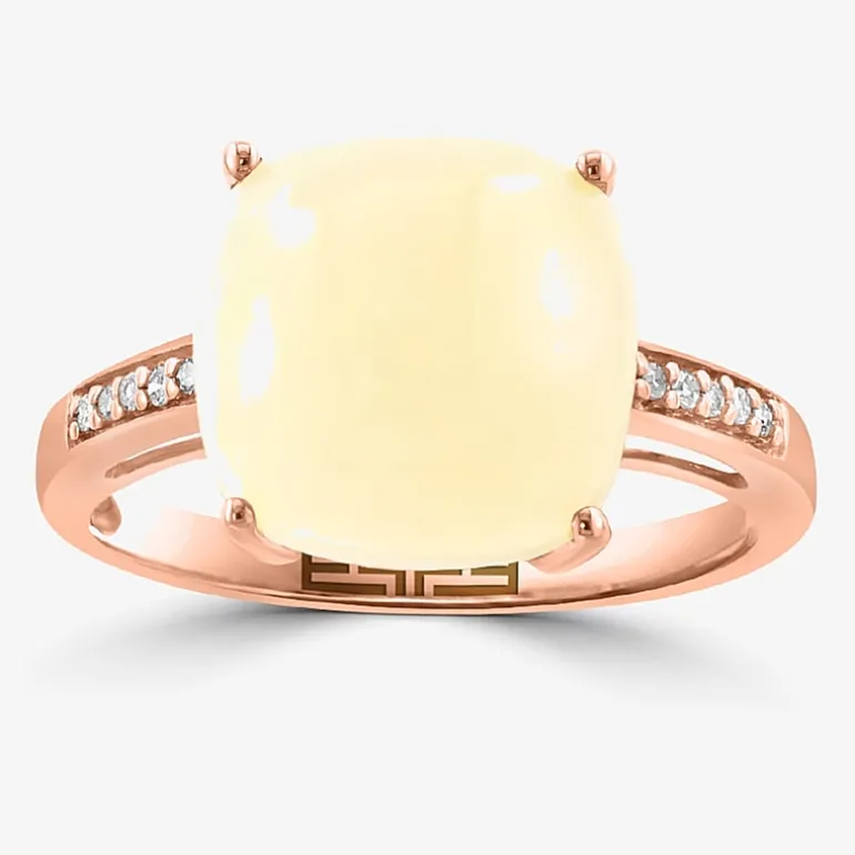 Effy Final Call Womens Genuine Gemstone 14K White/Yellow/Rose Gold Cushion Cocktail Ring