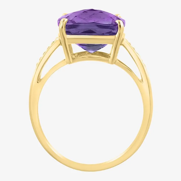 Effy Final Call Womens Genuine Gemstone 14K White/Yellow/Rose Gold Cushion Cocktail Ring