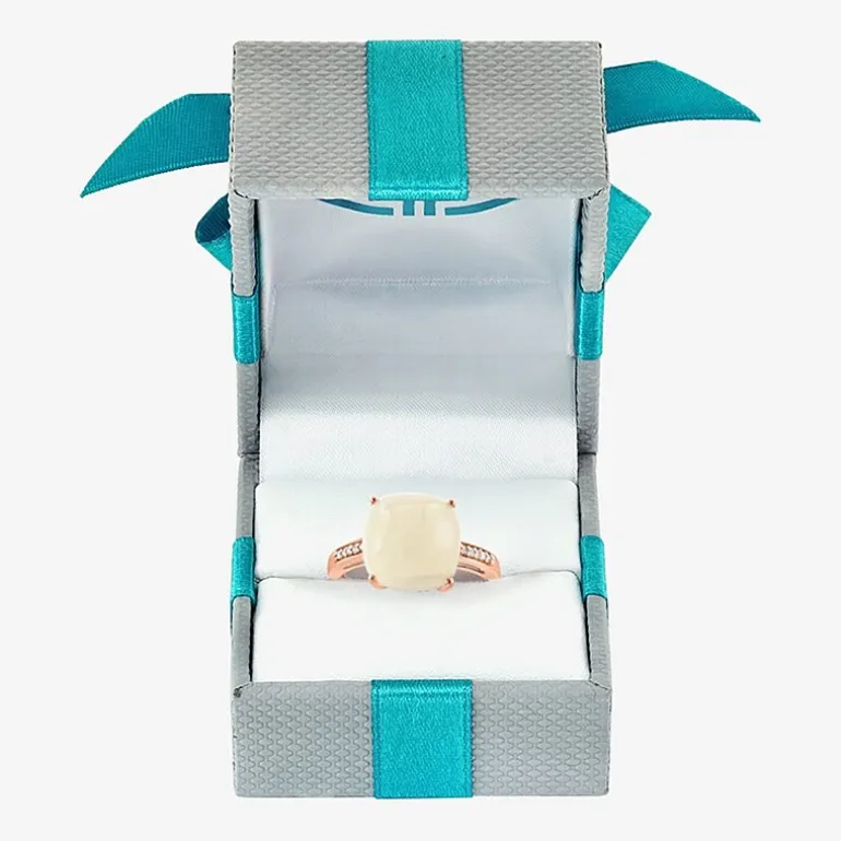 Effy Final Call Womens Genuine Gemstone 14K White/Yellow/Rose Gold Cushion Cocktail Ring