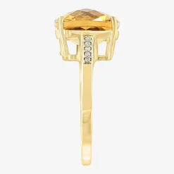 Effy Final Call Womens Genuine Gemstone 14K White/Yellow/Rose Gold Cushion Cocktail Ring