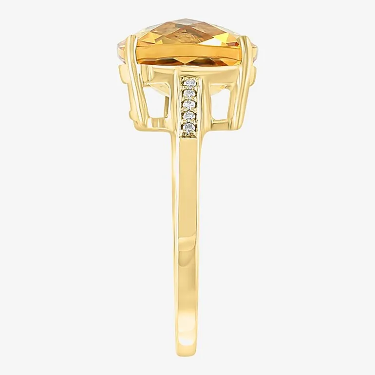 Effy Final Call Womens Genuine Gemstone 14K White/Yellow/Rose Gold Cushion Cocktail Ring
