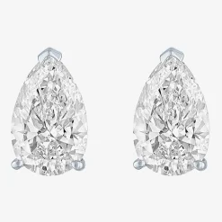 ( E-F/Si1-Si2 ) 2 CT. T.W. Lab-Grown Diamond 14K Gold 8.8mm Pear Stud Earrings