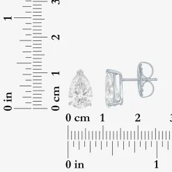 ( E-F/Si1-Si2 ) 2 CT. T.W. Lab-Grown Diamond 14K Gold 8.8mm Pear Stud Earrings