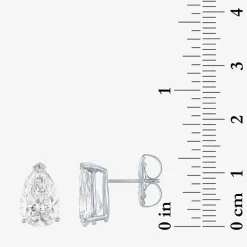 ( E-F/Si1-Si2 ) 4 CT. T.W. Lab-Grown Diamond 14K Gold 11.4mm Pear Stud Earrings