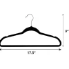 Elama Velvet Slim Profile Heavy Duty Felt 100-pc. Plastic Hangers