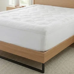 Ella Jayne Lofty 100% Cotton Plush Gel Fiber Filled Mattress Topper