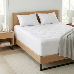 Ella Jayne Lofty 100% Cotton Plush Gel Fiber Filled Mattress Topper