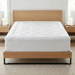 Ella Jayne Lofty 100% Cotton Plush Gel Fiber Filled Mattress Topper