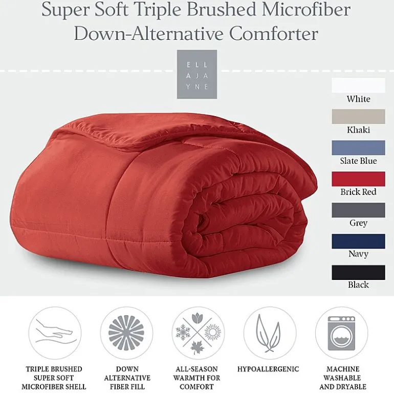 Ella Jayne Microfiber Down-Alternative Solid Color Comforter