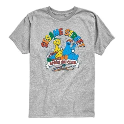 Elmo And Friends Ski Club Little & Big Kid Boys Crew Neck Short Sleeve Regular Fit Sesame Street Graphic T-Shirt