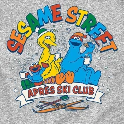 Elmo And Friends Ski Club Little & Big Kid Boys Crew Neck Short Sleeve Regular Fit Sesame Street Graphic T-Shirt
