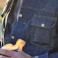 Ely Cattleman Vintage Mens Denim Lightweight Tall Work Jacket