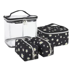 Emma & Chloe 4-pc.Travel Cosmetic Bag Train Set