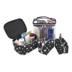 Emma & Chloe 4-pc.Travel Cosmetic Bag Train Set