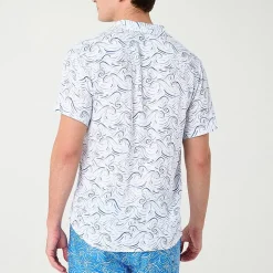 Endless Summer Mens Striped Short Sleeve Swim Shirt
