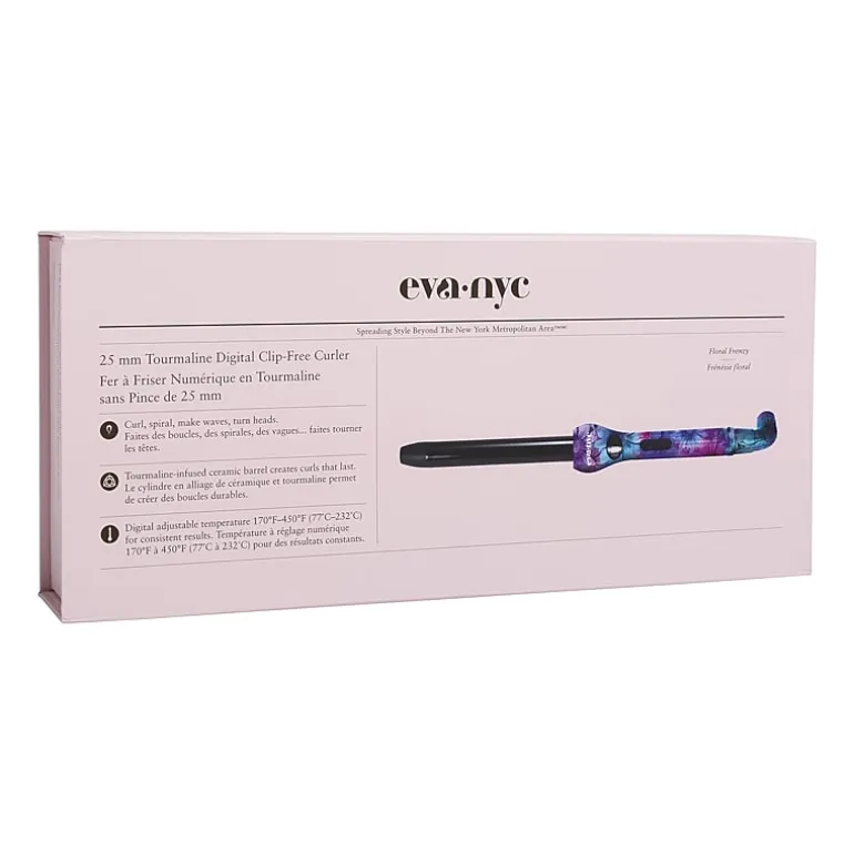Eva Nyc Floral Frenzy Clip-Free Curling Iron